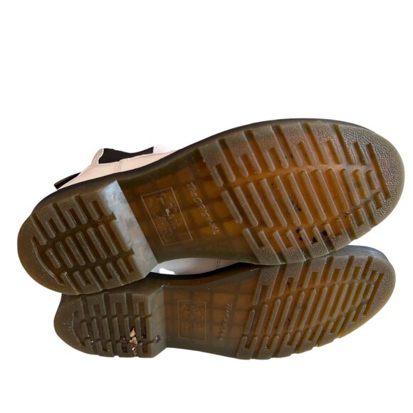 Dr Martens 2976 YS chelsea boots smooth white leather mens 10 womens 11 docs - Picture 8 of 13